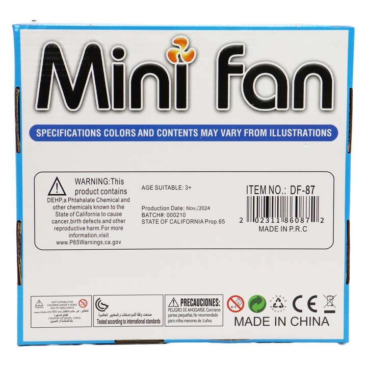 Cap Zone – wholesale Elektrisk handfläkt – Bunny Ear Matte Pastell Handhållen Elektrisk Fläkt - 12 st3