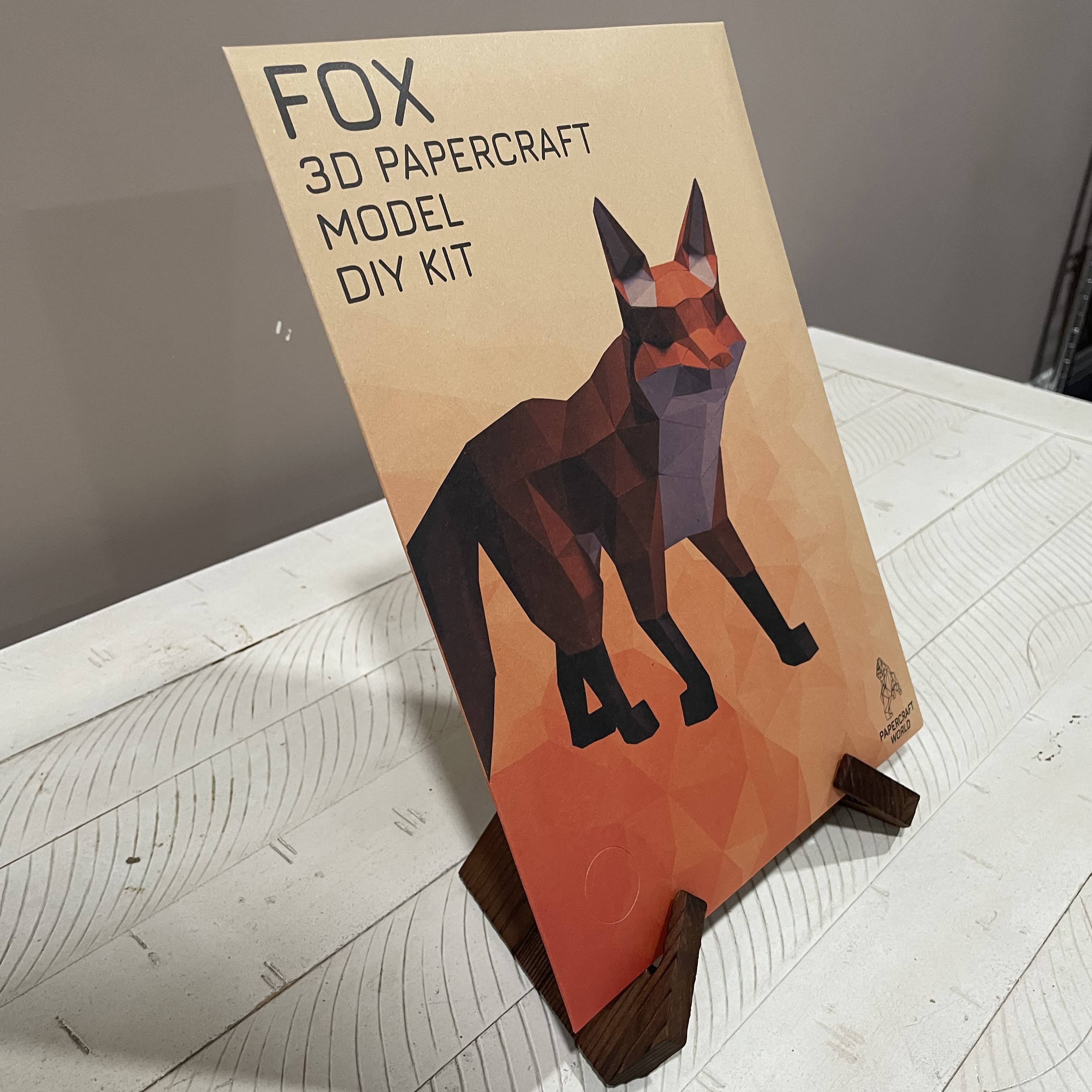 PAPERCRAFT WORLD - Wholesale DIY Craft Kit - Walking Fox PaperCraft Origami Model, Fox 3D Model11