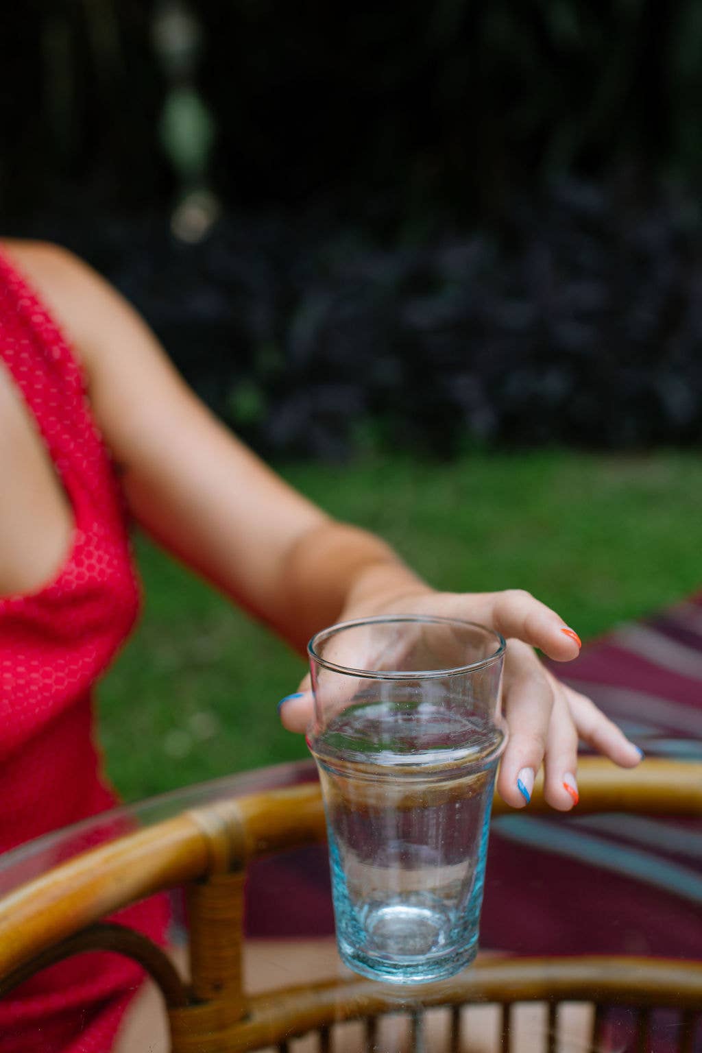 Voyage - Wholesale Drinking Glass/Cup - Moroccan Crystal Blue Glass (24)1