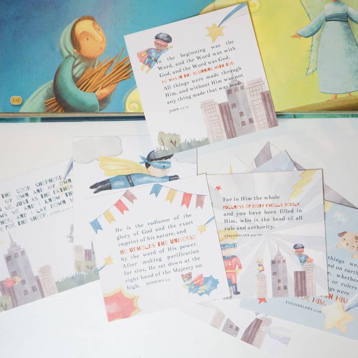 Chosen & Cherished - Wholesale Learning Cards - Kids & Baby - All About Jesus Kids Scripture Cards