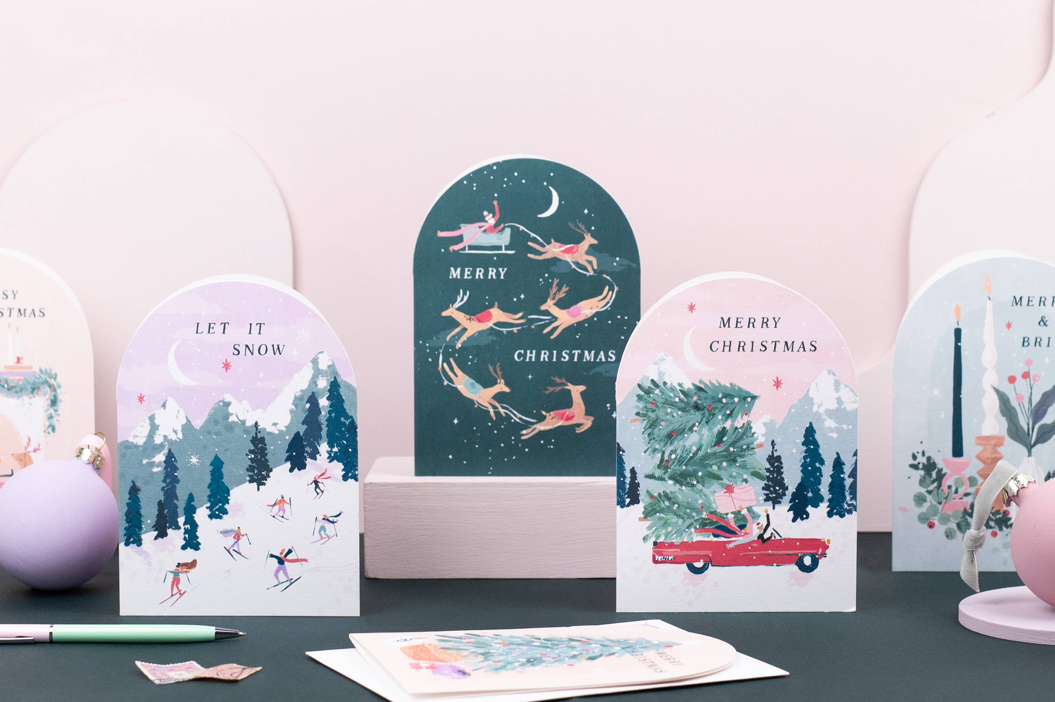 Sister Paper Co. - Wholesale Christmas Card - Reindeer Christmas Card | Holiday Cards | Seasonal Cards2