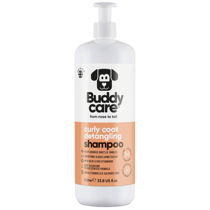 Buddycare Dog Shampoo - Curly Coat Detangling - 1L / 33.8 fl oz for wholesale by Buddycare