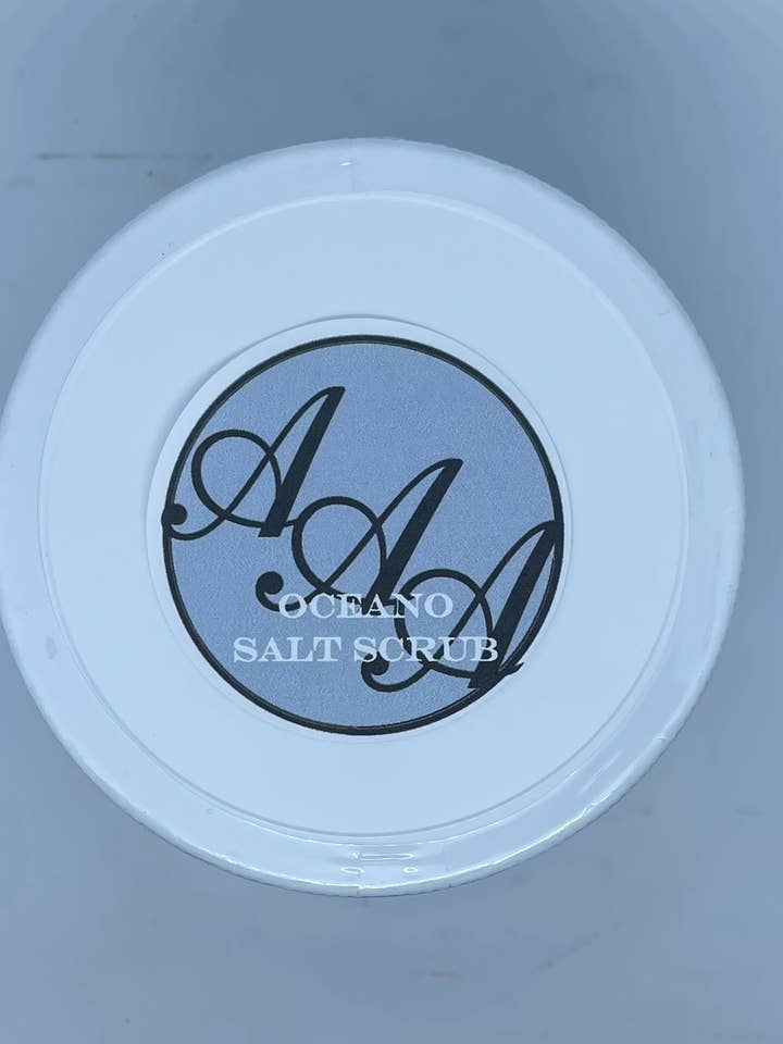 Oceano Sea Salt Scrub for wholesale by Aguilera’s Amazing Aromas