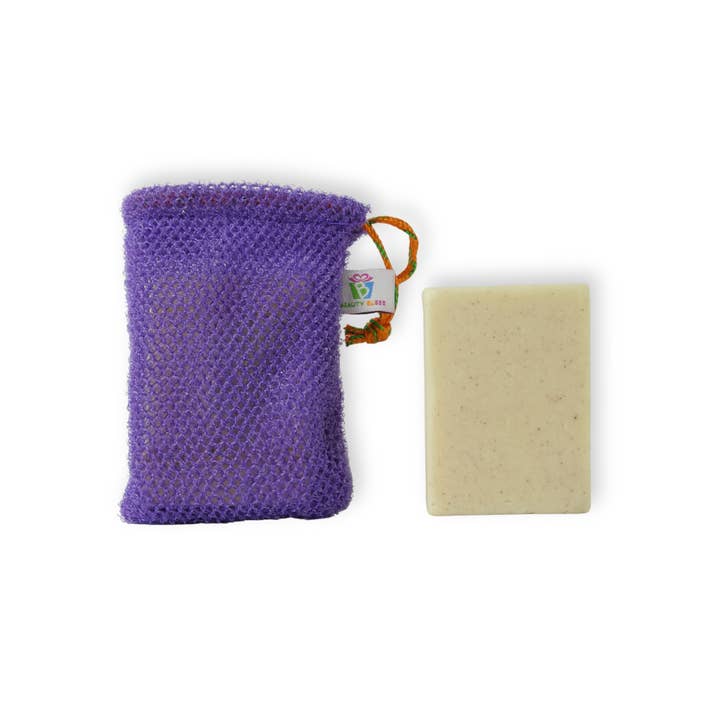 Beauty Blisss - Wholesale Soap Pouch/Sack/Bag - African Net Soap Saver Bag – Single & 3-Pack (Random Colors)5