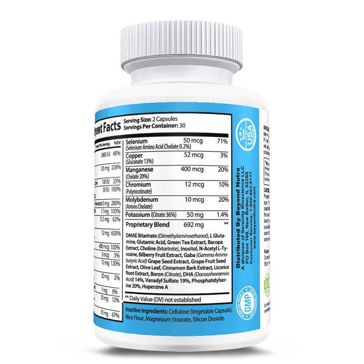Beyond Nutra - Venta al por mayor Suplementos/vitaminas para beber - Neuro Plus | Suplemento Avanzado para la Claridad Mental y el Enfoque