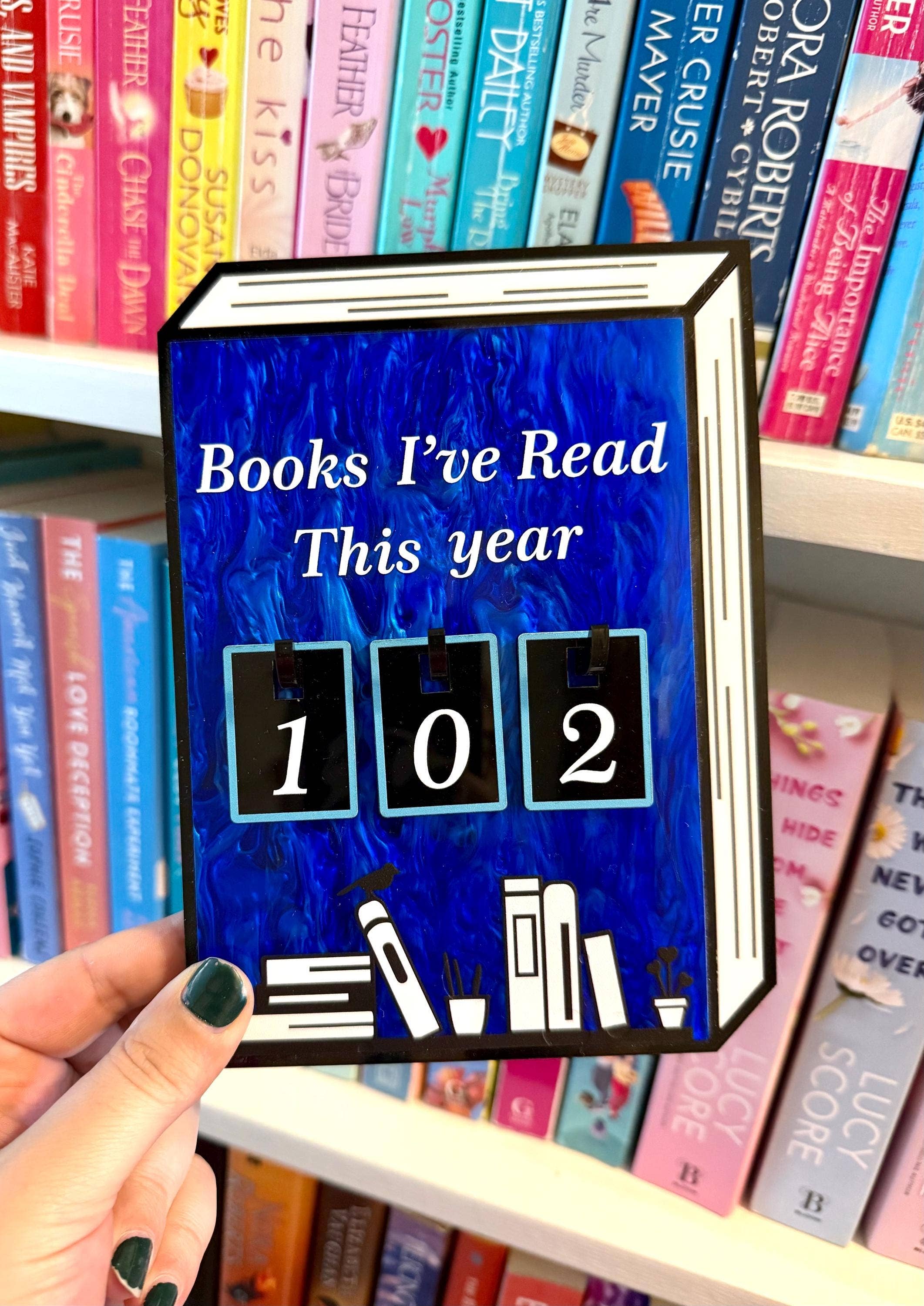 Briar layne - Wholesale Bookcase - Acrylic Yearly Book Counter for Bookshelf Decor 6