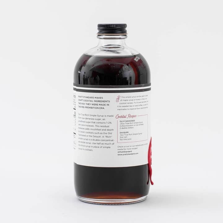 Pratt Standard Cocktail Co. - Wholesale Cocktail Mix/Syrup - True Rich Simple Syrup - 16oz