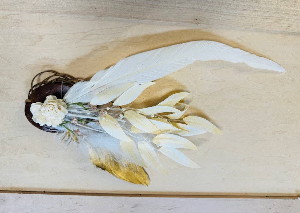 The Jewelry Junkie – Großhandel Hutzubehör – Damen – Boho Western Hochzeits-Hutband mit Blumen, nur Band 984u6