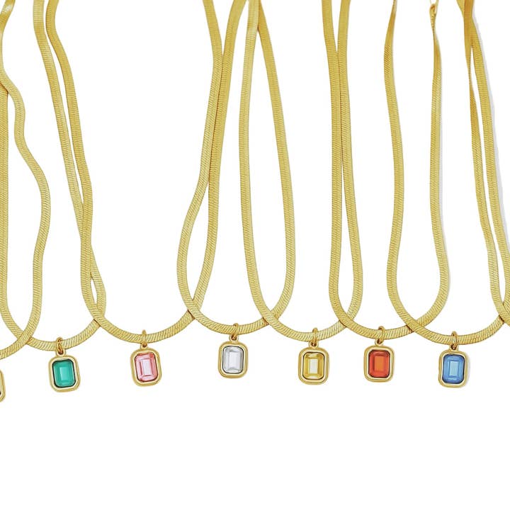 Amora Birthstone Necklace for wholesale by Animira Jewels