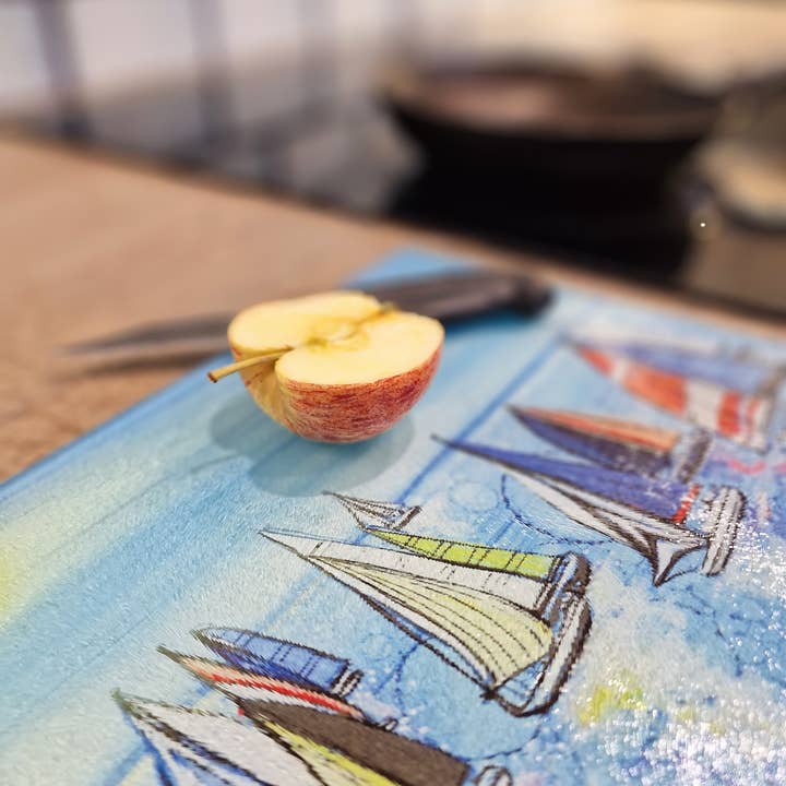 By Jo Crafts – wholesale Placemat – 83-WTS Nautical Regatta Boats Worktop Saver 5