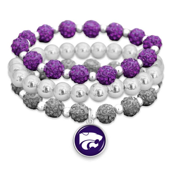 Ensemble de bracelets Amanda States-Wildcats de Kansas State pour la vente par From The Heart
