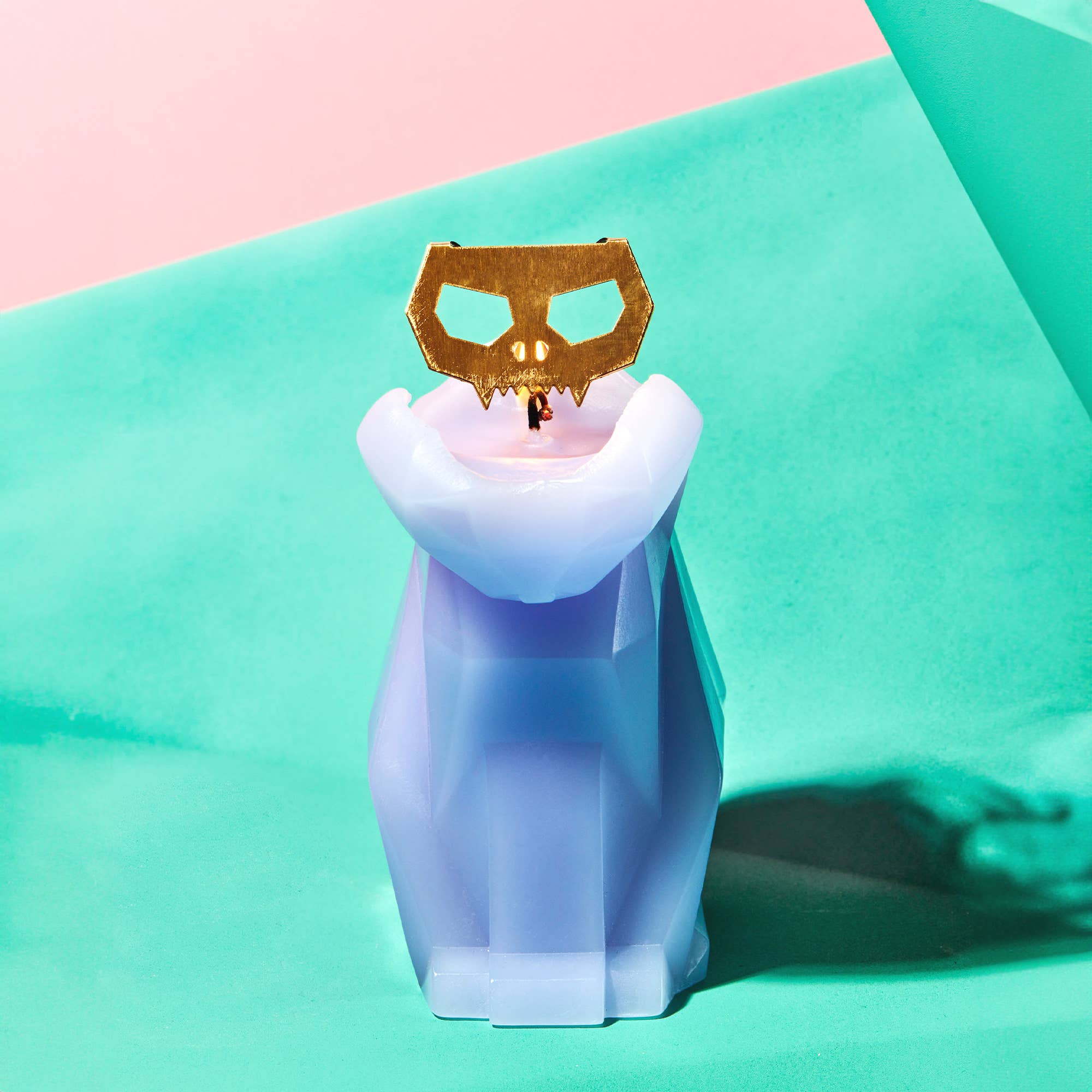 54 Celsius - Wholesale Novelty Candle - PyroPet Kisa Cat Skeleton Candle - 7" Tall, Lavender4