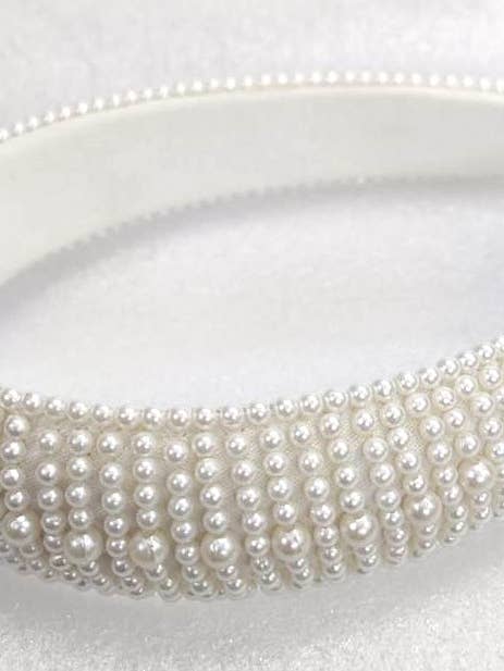 BEADED HEADBAND PEARL for wholesale by Ricki designs