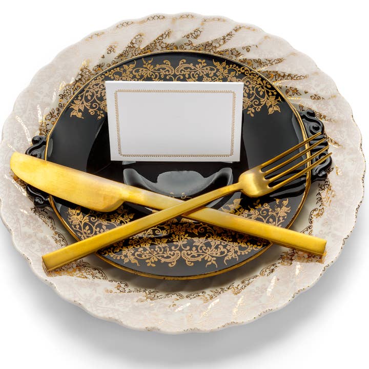 Color Box Design & Letterpress - Vente Marque-place - Marchés pliés | Bordure dorée1