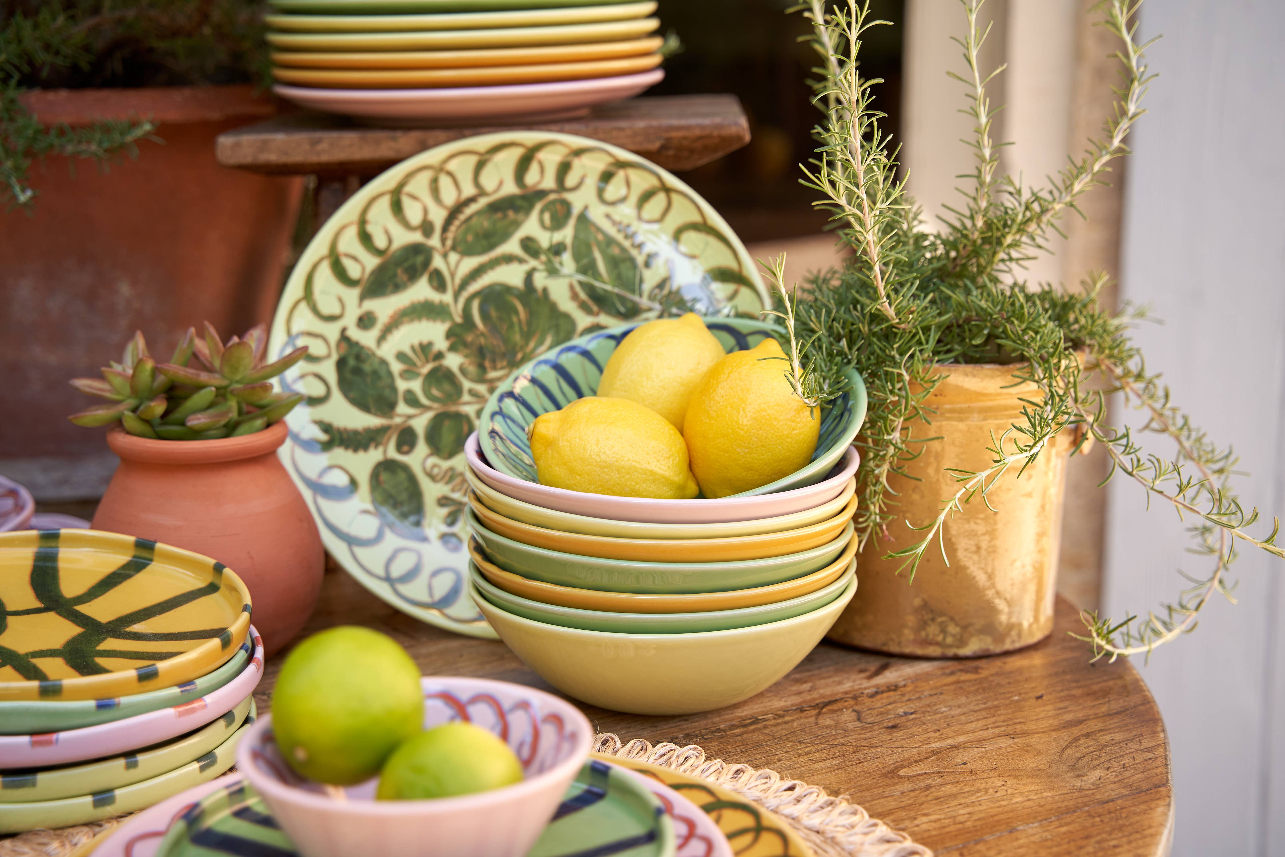 Couleur Nature - Vendita all'ingrosso Piatto - Piatto da Cena Amalfi Lime - Diametro 10,6"4