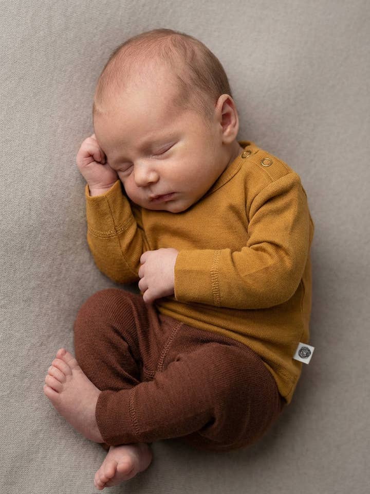 Wollpullover für Babys und Kinder – Merinowolle – Erntegold für den Großhandel von Lille Barn