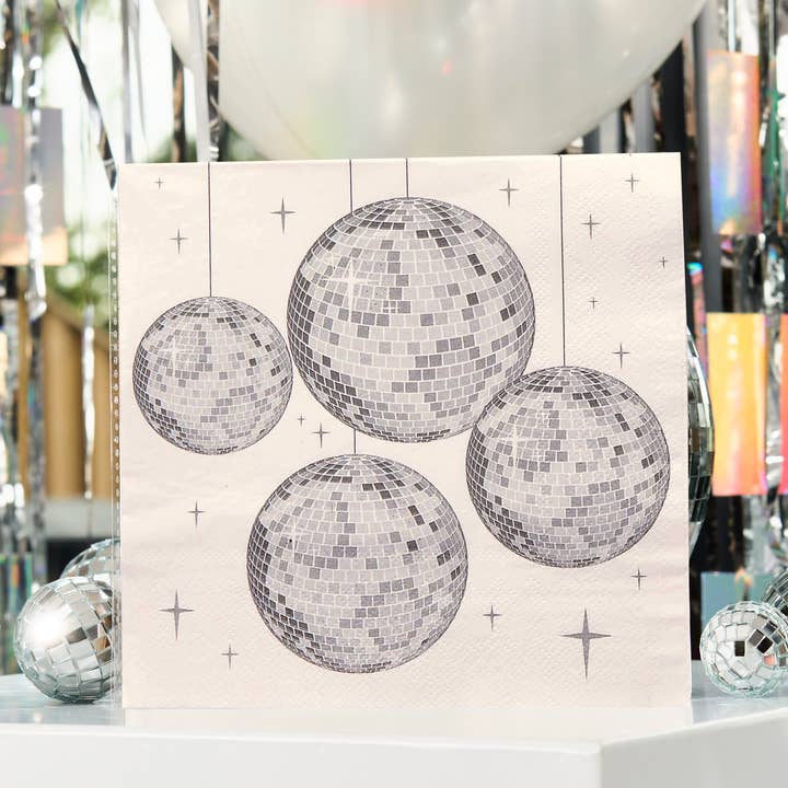 Hootyballoo by Club Green - Wholesale Disposable Napkin - Disco Paper Napkins - Pack of 160