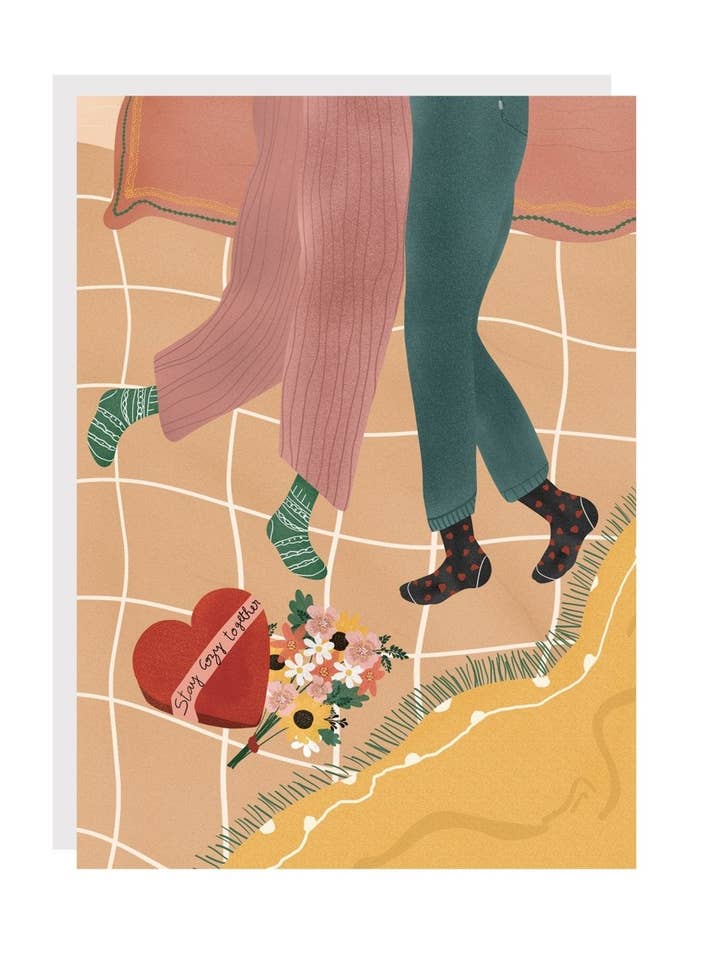 Greeting card - Stay cozy together for wholesale by Citron et Miel