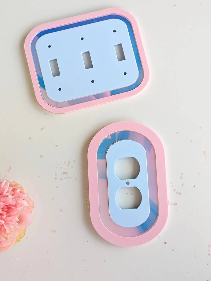 Oval Iridescent Light Switch Cover for wholesale by AALVO