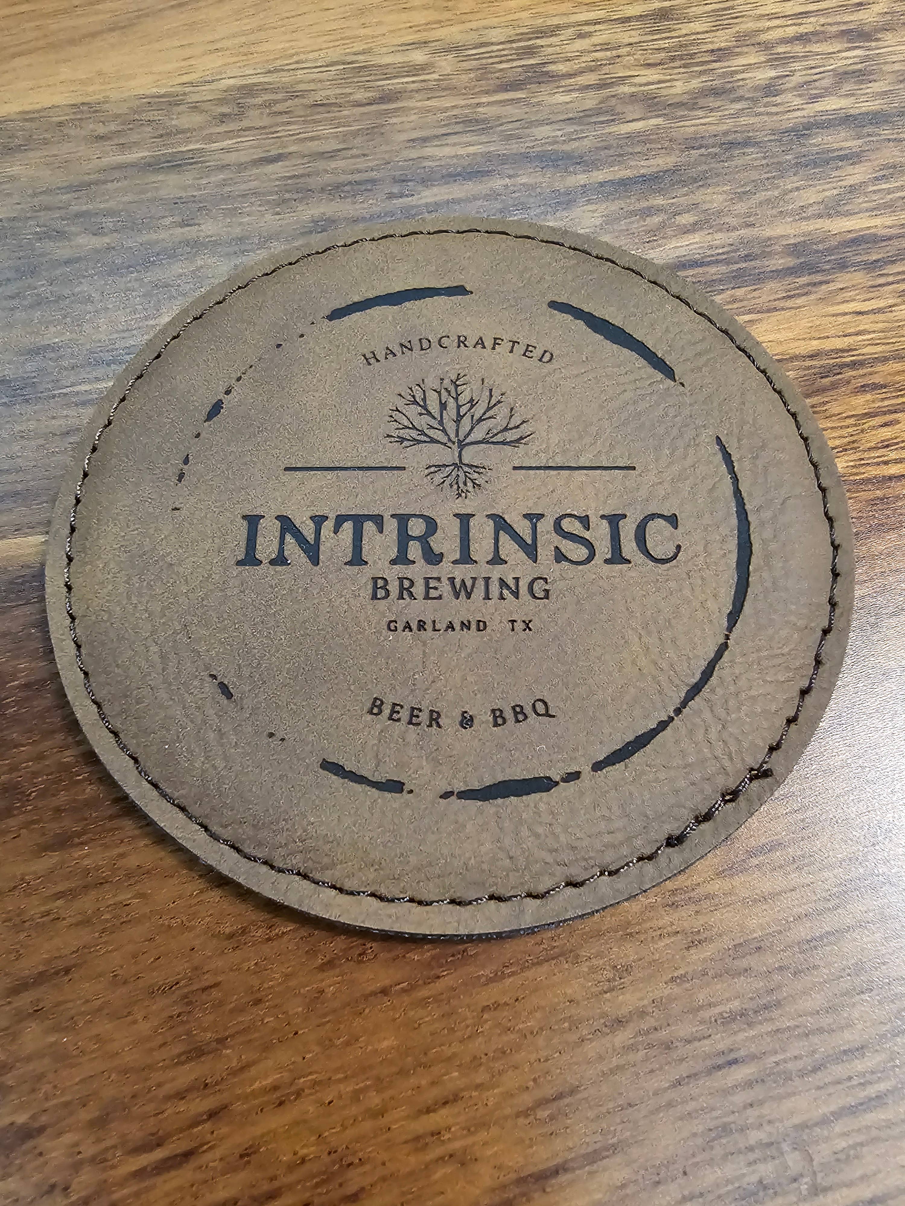 The Rural Home - Wholesale Coasters - Custom Laser Engraved Leatherette Coasters – 4" Round 5