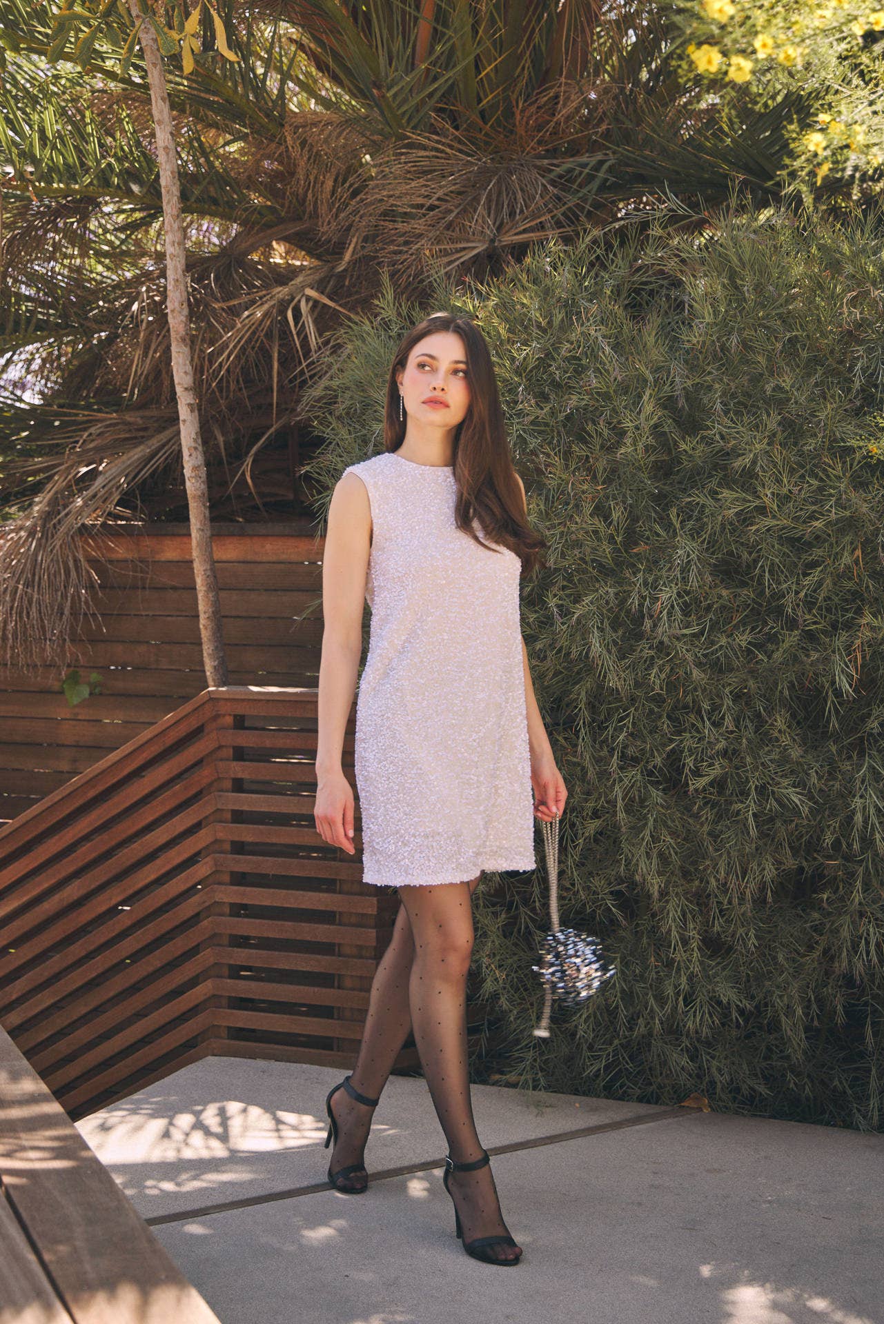 idem ditto - Vente Robe – femme - ROBE EN VELOURS À PAILLETTES MAGIQUES DE FÊTE AVEC RUBAN CONTRASTÉ AU DOS23