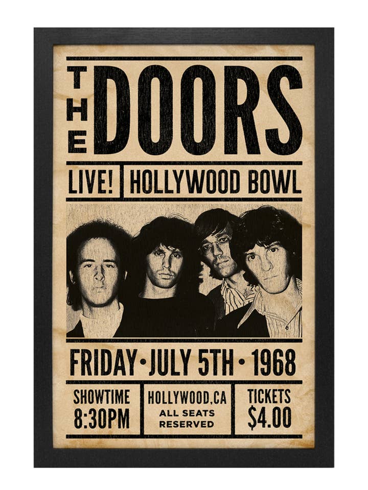 The Doors - Live! Hollywood Bowl Framed Print for wholesale by Pyramid America