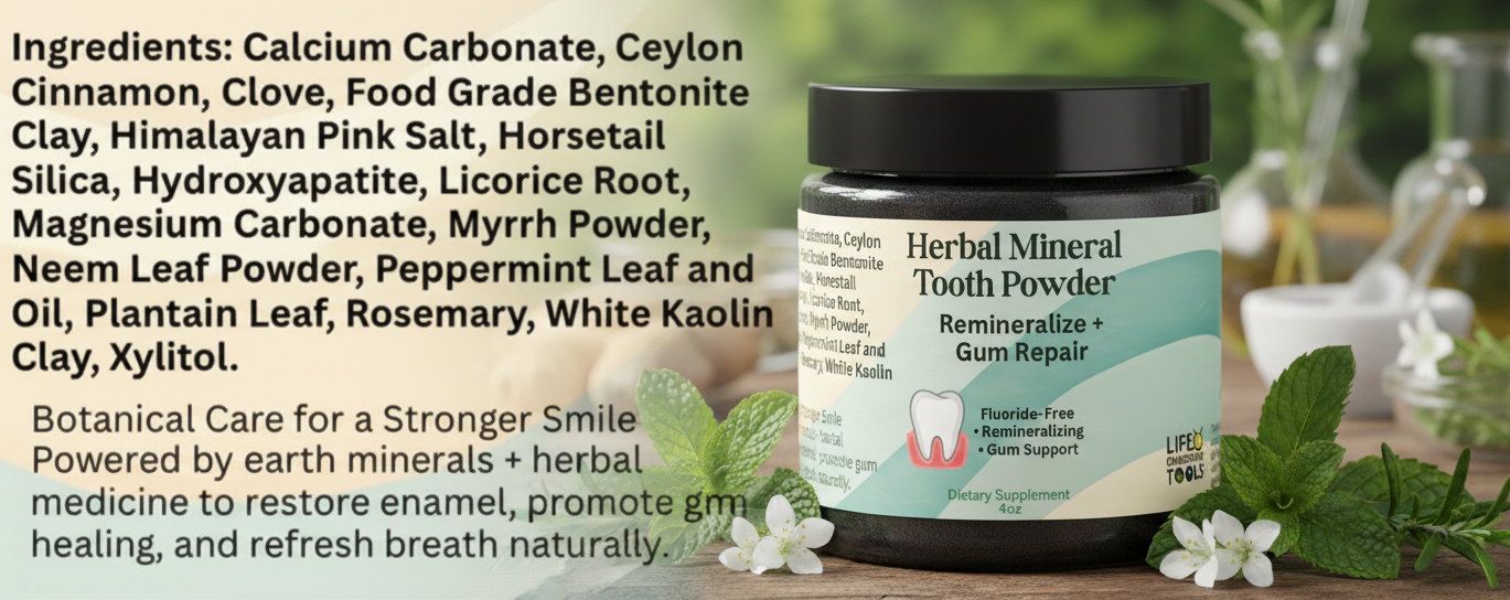Life Gardening Tools - Wholesale Toothpaste - Herbal Mineral Tooth Powder – Remineralizing Gum Repair | Fluoride-Free2