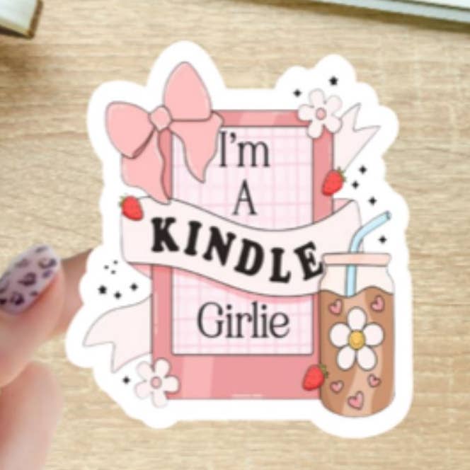 Je suis un autocollant Kindle Girlie pour la vente par Blu Butterfly Stickers