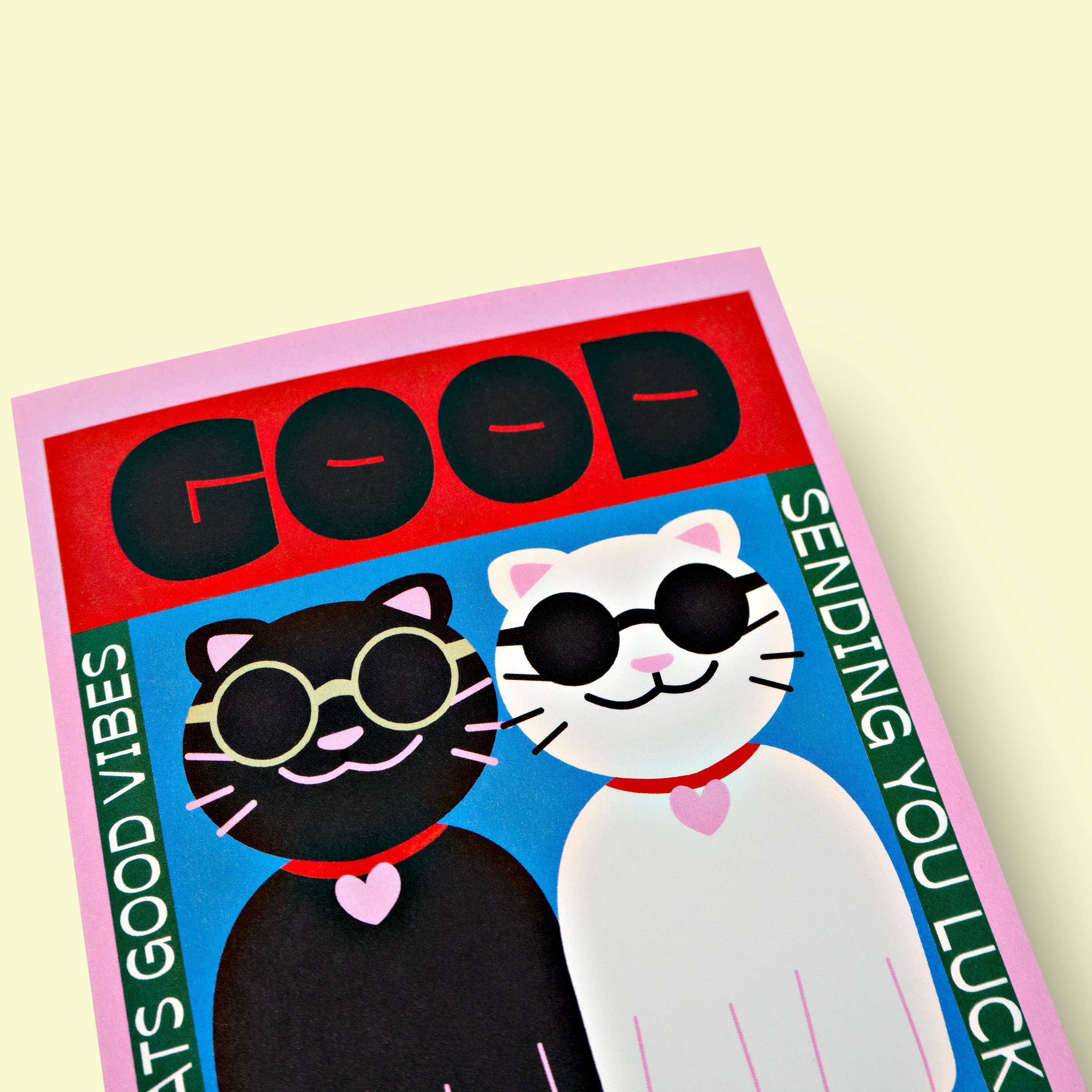Good Thanks Paper - Wholesale Good Luck Card - Good Luck Cats Card2