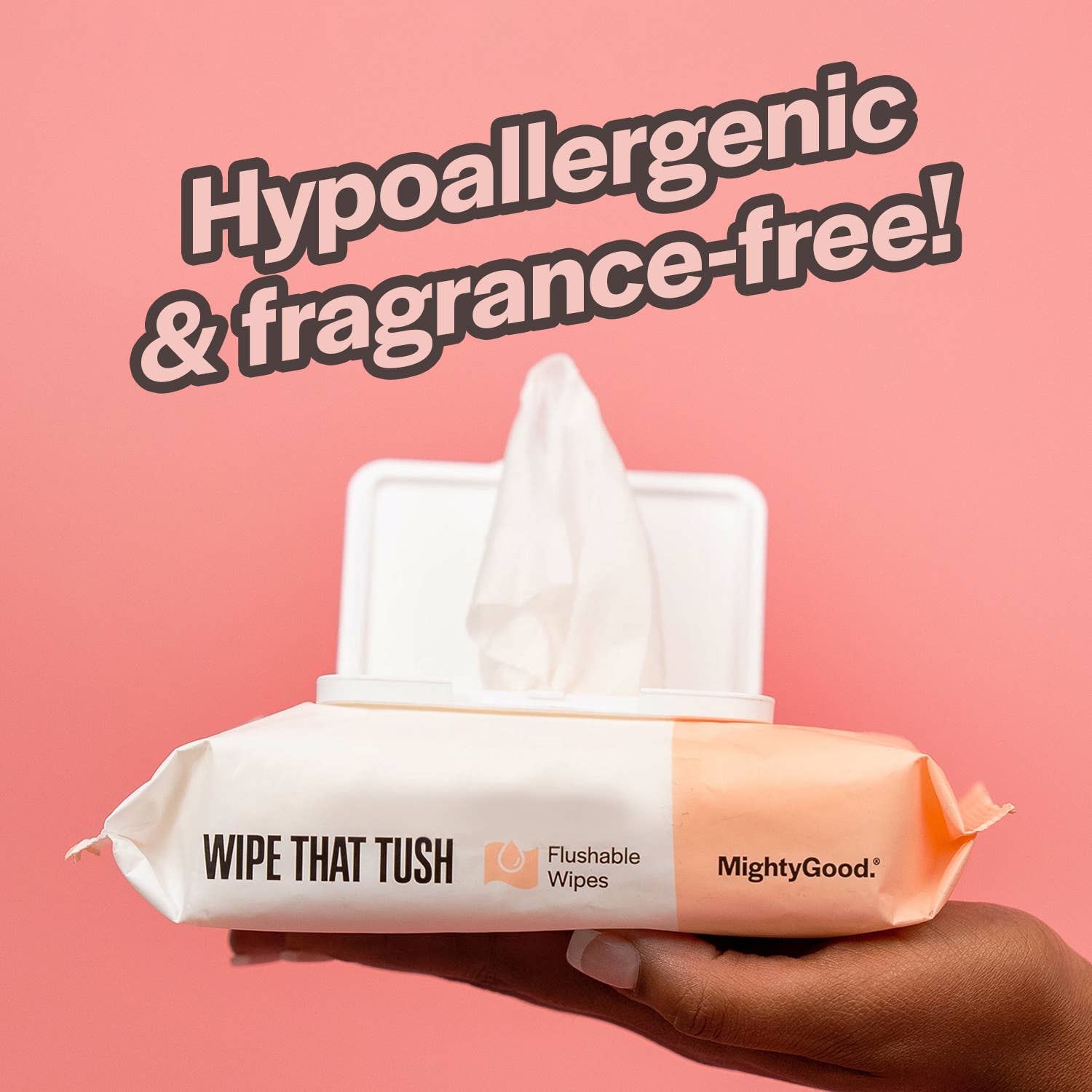 Mighty Good Solutions - Wholesale Face & Body Wipes - MightyGood Solutions Wipe that Tush Flushable Wipes, 16 CT4