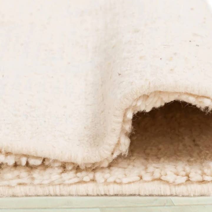 High crafty – wholesale Area rug – Handmade Boho Moroccan Rug – Natural Ivory with Textured Geo3