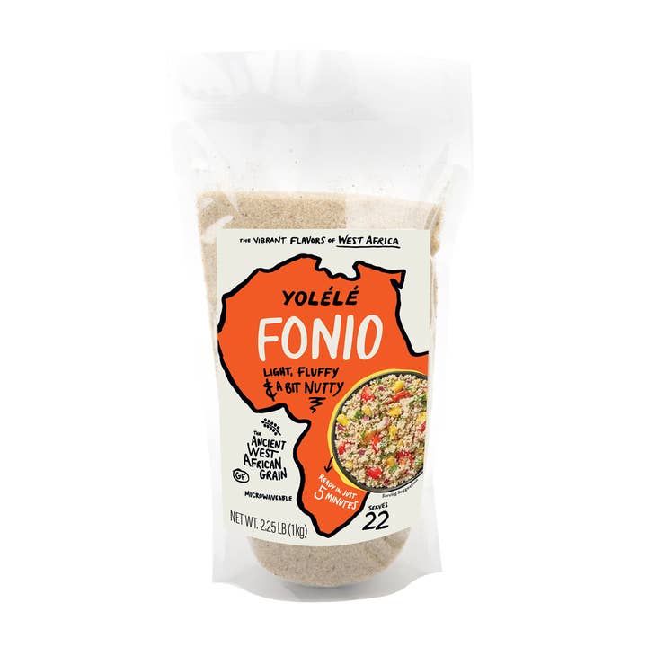 Grains entiers de fonio, paquet de 2,25 livres pour la vente par Yolélé