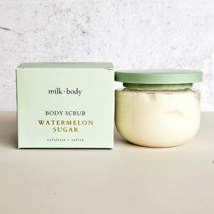 Milk + Body - Wholesale Body Scrub/Exfoliant - 10 oz Body Scrub | Watermelon Sugar2