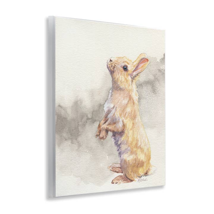 Stupell Industries - Wholesale Wall Decor - Kids & Baby - Standing Bunny Watercolor Wall Plaque Art1