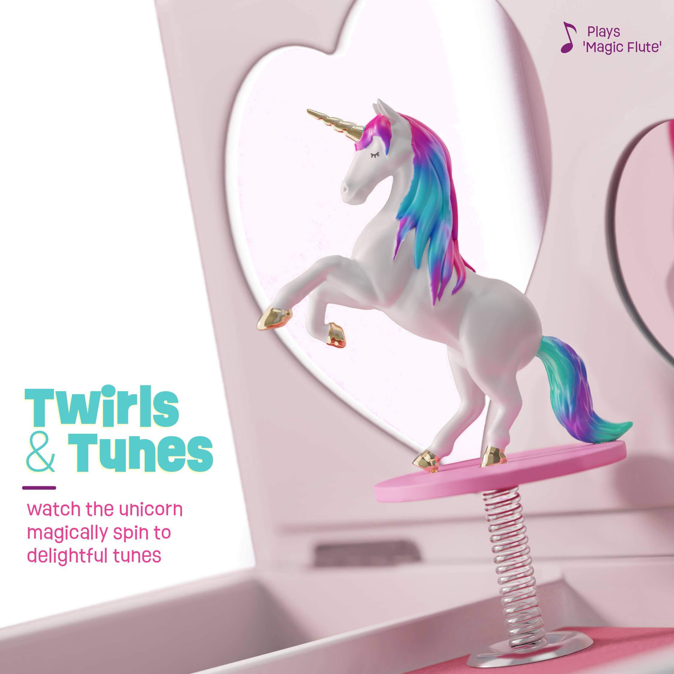 Dan&Darci - Wholesale Jewelry Box/Organizer - Kids - Unicorn Musical Jewelry Box for Kids, Gifts for Girls, Toy3