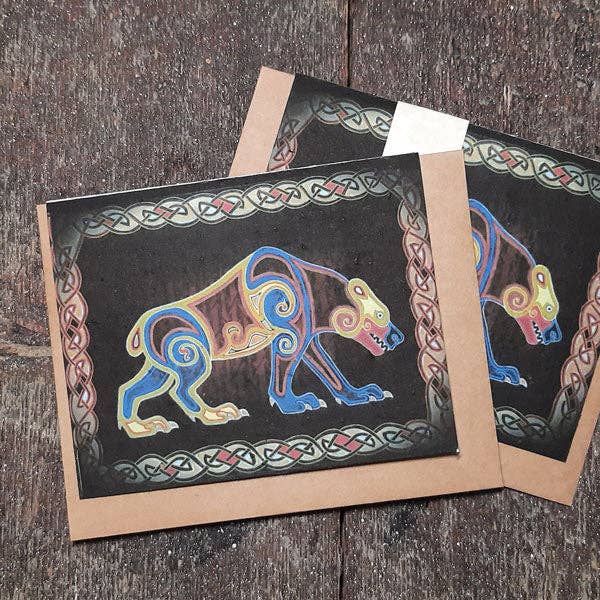 ANIMUS: The Bear- seed paper greeting card for wholesale by All Sorts Acres Farm & Gallery