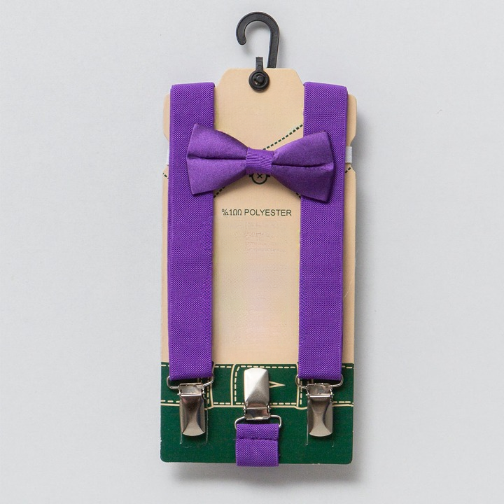 Omnis Pura - Vente Bretelles – enfant - Accessoires garçon spécial jour : bretelles et nœud papillon 0-24 mois8