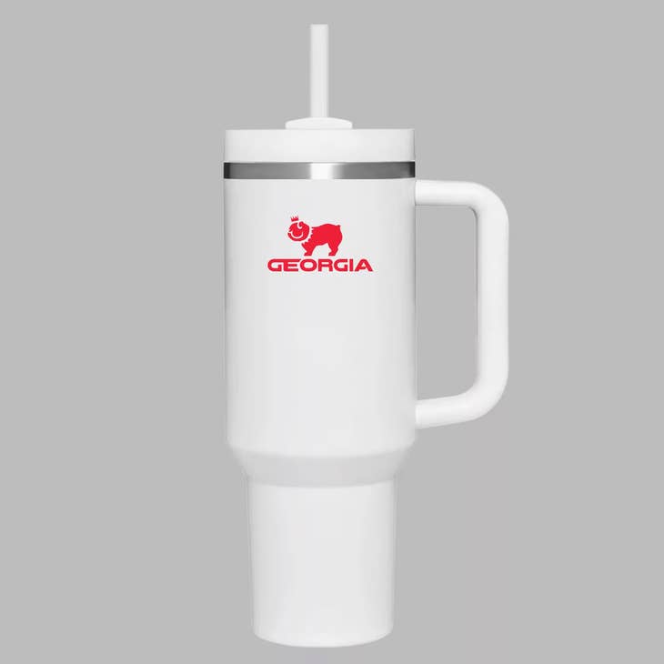 Cow Print Stanley 40oz Tumbler with Handle Stainless Steel Travel Mug  Non-Sublimation