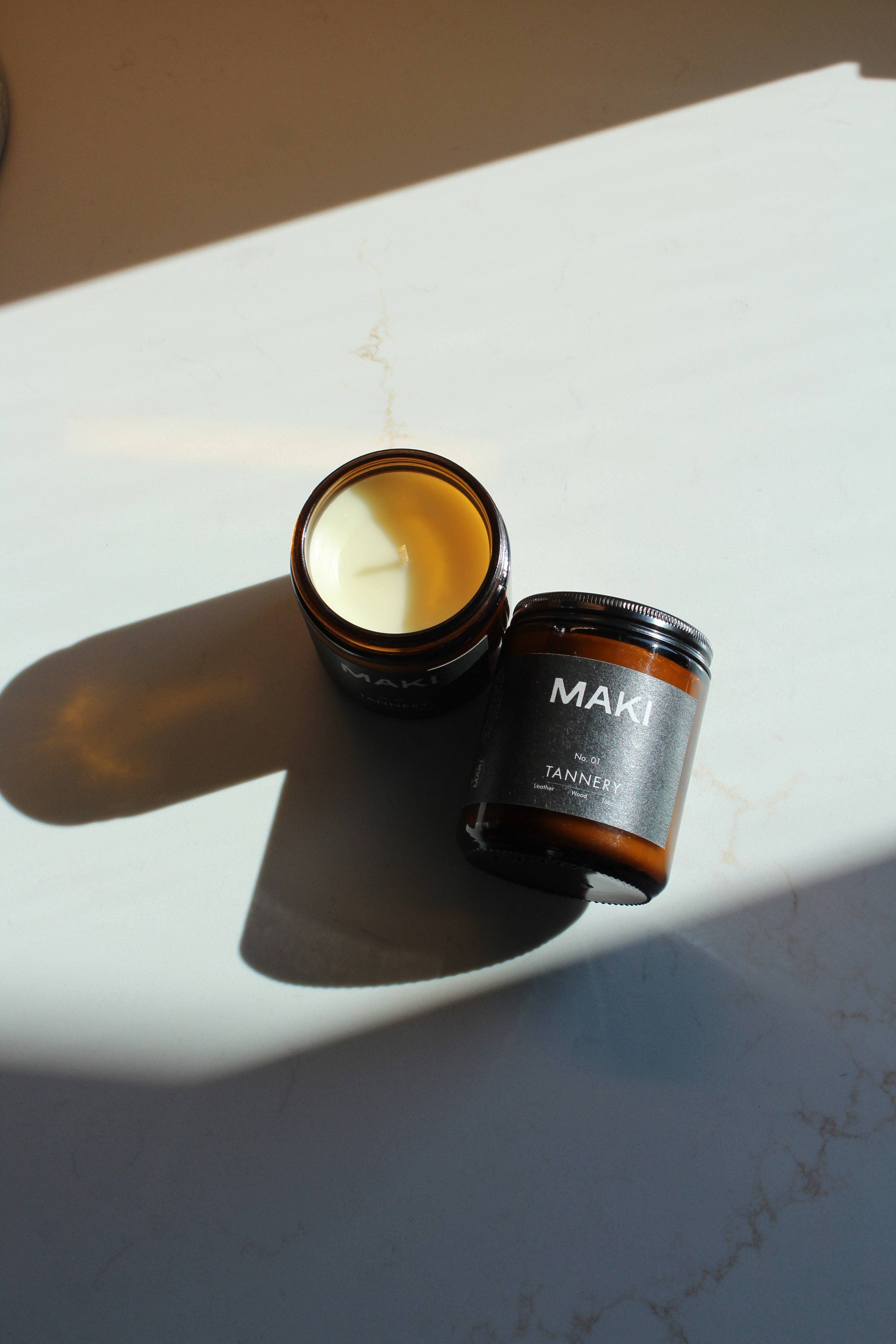 Ware by Maki - Wholesale Jar/Filled Candle - Soy Candle No. 01 - TANNERY2