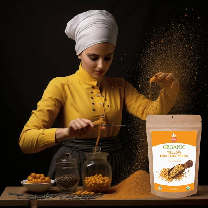 SPICY ORGANIC - Wholesale Plant Seeds - Organic Yellow Mustard Seeds – Certified USDA Organic - The Essential Spice for Pickling, Planting, and Culinary Delights9