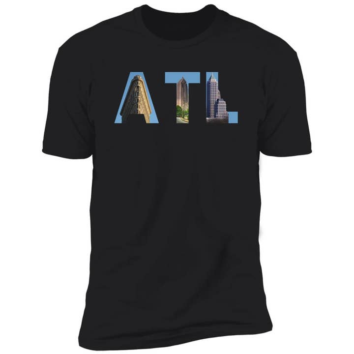 Atlanta Landmarks Premium Unisex T-shirt for wholesale by VivaCity Gear