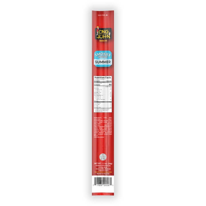 Long John Snacks - Wholesale Sausage - Long John Summer Sausage Smokies - 24 Count