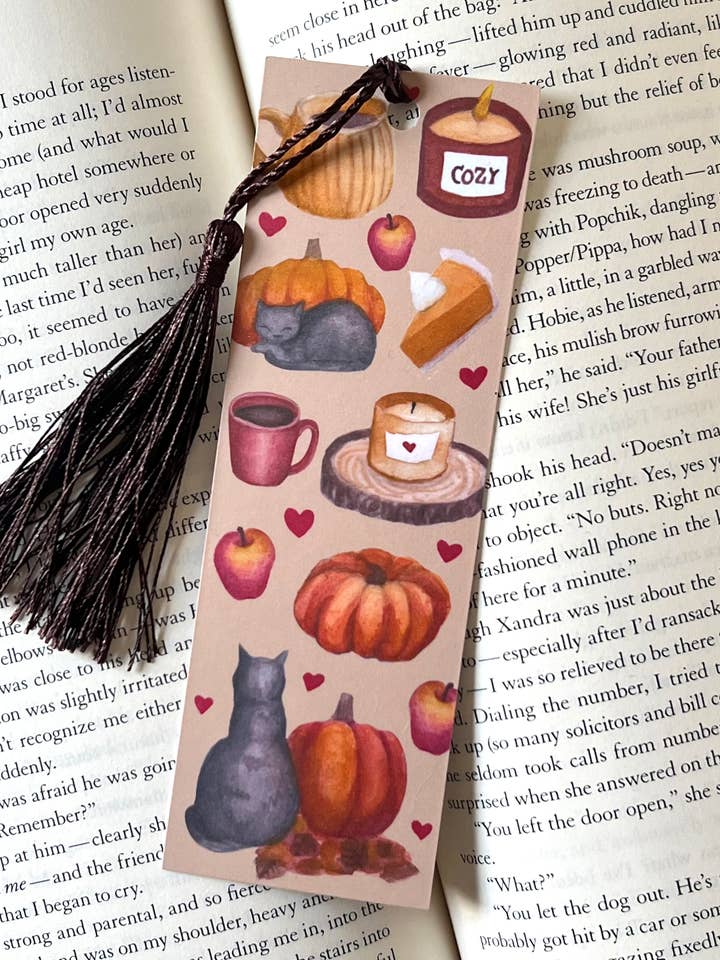 Fall Bookmark for wholesale by Chapter & Claw Studio