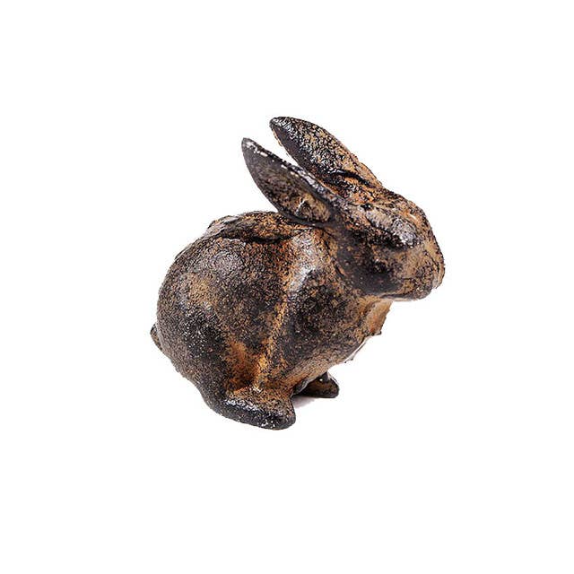 Vagabond Vintage - Wholesale Decorative Figurine - Small Cast Iron Rabbit