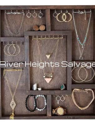 Jewelry Organizer Bracelet Ring Earring Necklace Holder Wall Mount Jewelry Organizer Display Jewelry System Trending Popular Best Selling for wholesale by River Heights Salvage