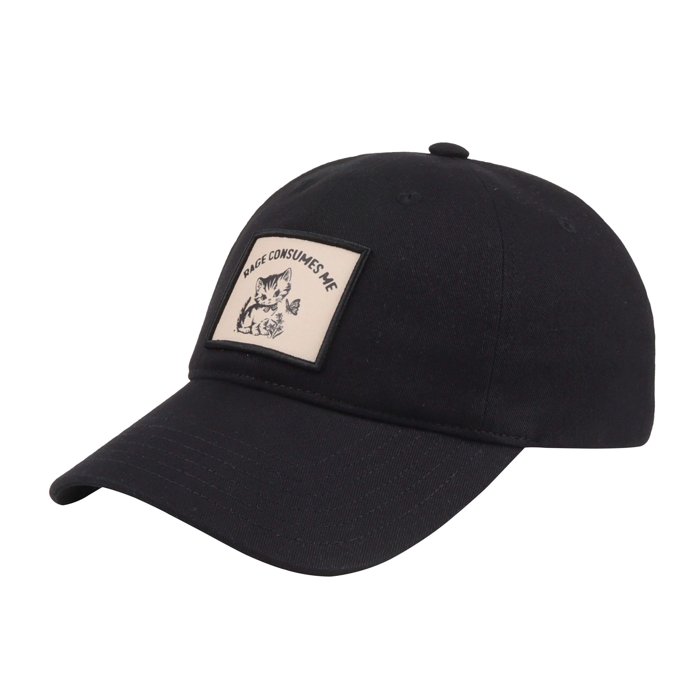 HATPHILE - Wholesale Baseball Cap - Unisex - HatPhile “Rage Consumes Me” Cat Patch Cap1