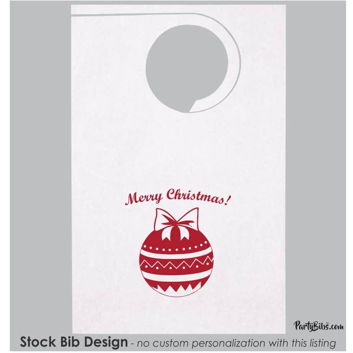 Baberos de fiesta de Navidad, paquete de 10 para venta al por mayor de Party Bibs