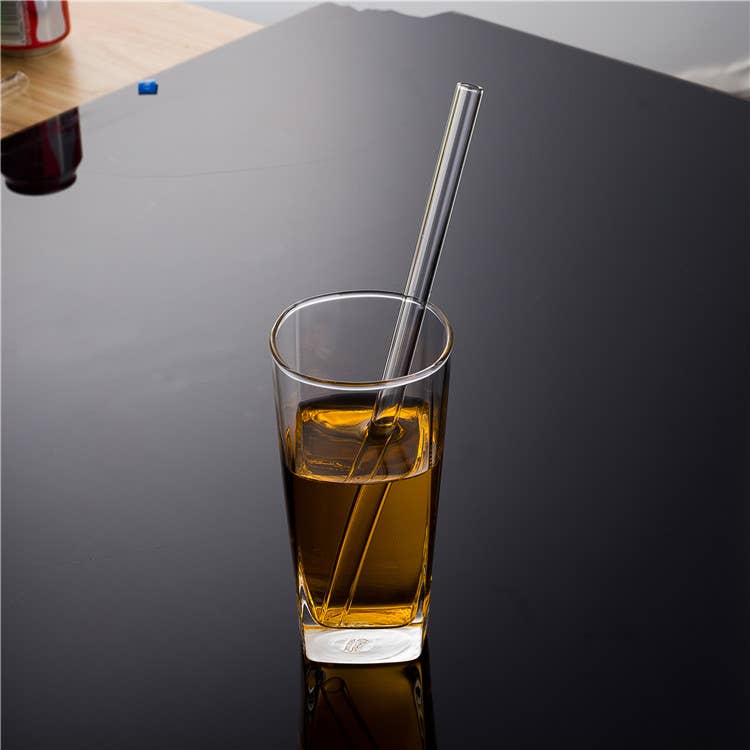 Sostraw & SmartThings - Wholesale Drinking Straw - Glass Straw - Straight -180x8mm - 8 available colors5