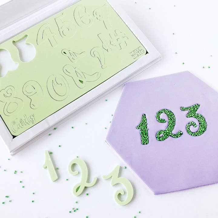 Sweet-Stamp – wholesale Hantverksverktyg – Söt Stämpel - Krulliga Siffror