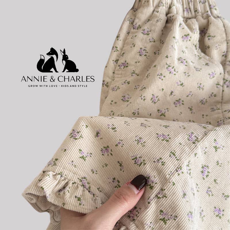 Annie & Charles - Vendita all'ingrosso Pantaloni - Bambini - Pantaloni svasati in velluto a coste 100% cotone LILLY di Annie & Charles®2